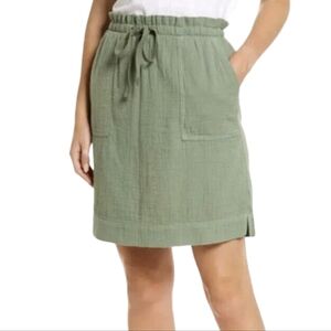 Caslon Sage Green Mini Skirt